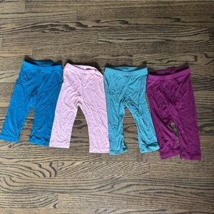 Kyte BABY Kids Leggings Set - Teal, Pink, Aqua, Purple
